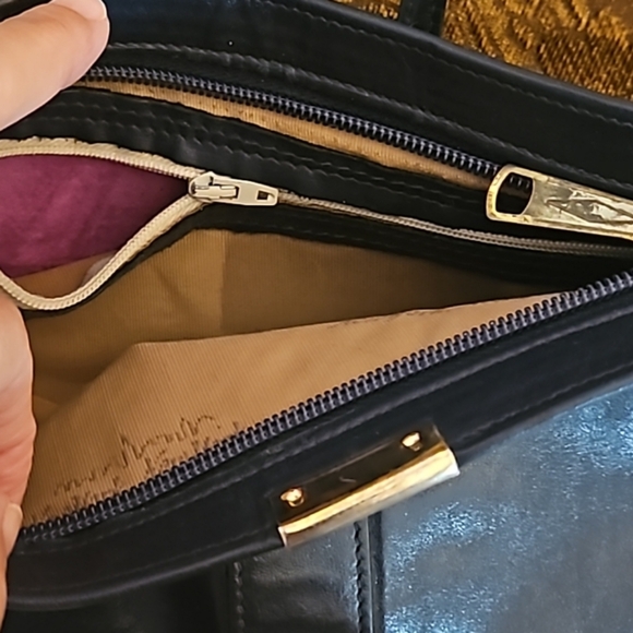 Vtg Manhattan marked butter leather 1970s designer bag mint condition - Picture 9 of 10